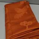 SESTYBALE Thanksgiving Tablecloth Rectangle, Jacquard Heavy Duty & Spill Proof Table Cloth with Leaves, Apricot Leaf Design, Suitable for Fall and Harvest Season(Rectangle,60" x 102", Rust)