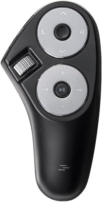 SANWA Bluetooth + 2.4G Wireless Handheld Mouse, 3 in 1 Presentation Clicker, Remote Air Mouse with Scroll, Portable Finger Mice, Rechargeable PPT Slide, Compatible with Mac, PC, Laptop, Phone, Tablet