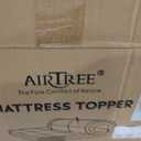 Full Size Dual Layer 4 Inch Memory Foam Mattress Topper, 2 Inch Gel Infused Memory Foam and 2 Inch Down Alternative Pillow Top Mattress Pad Cover, Medium Support for Back Pain & Side Sleep