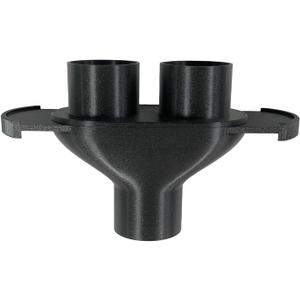 2.5in Heavy-Duty Wet Dry Vacuum Y Splitter with Blast Gate Dual Hose Shop Vac Adapter Compatible with Craftsman Ridgid Wet/Dry Vacuums