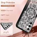 for Samsung Galaxy A16 5G Phone Case - Compatible with MagSafe Women Girls Cute Magnetic Protective Cover Cool Funny Unique Leopard Heavy Duty Shockproof Design for Samsung A16 5G Case