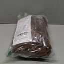 Blue Needles Set of 12 Hemstitch Linen Napkins 100% Cotton Nut Brown Cloth Dinner Napkins 18x18 inches, Soft, Reusable, Absorbent, Washable, Ideal for Christmas Events, Parties & Everyday Use