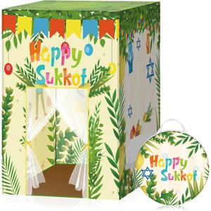 Windyun Large Sukkot Tent 51 x 39 x 39 Inch - Portable Sukkah Tent with Carrying Bag for Outdoor & Indoor Use