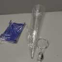 1000ml Imhoff Cone with Metal Stand – Graduated Plastic Sedimentation Cone for Biofloc Test, Aquaculture, Sludge & Wastewater Analysis – Transparent Lab Cone