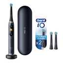 Oral-B Rechargeable Electric Toothbrush, iO9 Genius, 7 Cleaning Modes, Interactive Display, Charging Travel Case, Visible Pressure Sensor, 4 Brush Heads, Black