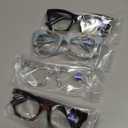 CCVOO 1.75 Oprah Style Reading Glasses for Women, Eyeglasses, Blue Light Readers for Women, Computer Eye Glasses (Black + Transparent + Marbel Mint + Leopard-brown)