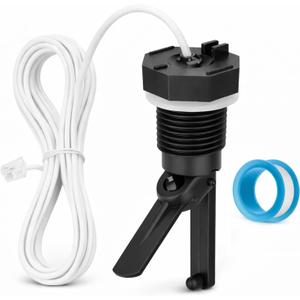 GLX-FLO-RP Pool Flow Switch Assembly Compatible with Hayward Goldline Aqua Rite Salt Chlorine Generator System, Flow Sensor with 15ft Cable (Plastic Probe)