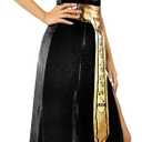 Spooktacular Creations Women Black Cleopatra Dress Costume Set with Cleopatra Accessories for Halloween Costume (Black, S)
