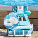 8pcs Pool Cleaner Climbing Ring Compatible with Dolphin M200/M400/M500, Nautilus/CC Plus, DX3/DX4/DX6, White Wheels Rings Replacement Part for Pool Cleaner