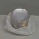 Rubtlamp 100 Pack Clear Gold Plastic Dessert Plates, 6Inch Clear Gold Small Appetizer Plates With Hammered, Heavy Duty Disposable Salad Plate, Elegant Cake Platos for Wedding, Birthday, Teatime