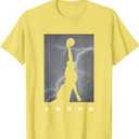 Hoops Basketball Apparel - Basketball T-Shirt (Small, Lemon Yellow)
