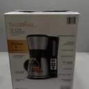 BLACK+DECKER 12 Cup Thermal Programmable Coffee Maker with Brew Strength and VORTEX Technology, Black/Steel, CM2046S