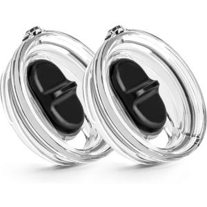 2 Pack 20 oz Replacement Stronghold Lid for YETI Rambler TraveI Mug with Threads Only, Spill Proof Screw Top Lid for YETI Threaded Travel Mug