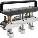 3-Station Edge Roller for Bending Metal Roofing Materials at 0-90 Angle, Large Radius Sheet Metal Bead Roller Bender for Making 1/2-5in (13130mm) Bending