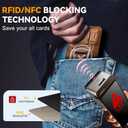 for Samsung Galaxy S26 Ultra Wallet Case with Card Holder & Kickstand & Full Camera Lens Cover, Military Grade Drop Shockproof Rugged Phone Case for S26 Ultra 6.9'', Brown