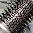 MESCOMB Dual Voltage Hair Dryer Brush for Travel, 5 in 1 Air Styler with High-Speed Blow Dryer, Anti-Frizz, Compact, 100V-240V for Worldwide Use, Includes Travel Bag (Purple)