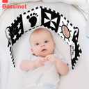 URMYWO Black and White Baby Toy, Tummy Time High Contrast Newborn Toys 0-3 Months, Soft Baby Book, Visual Stimulation Montessori Sensory Infant Toys 0-6-12 Months, Boy Girl Shower Gift