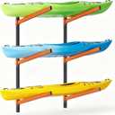 Kayak Storage Rack, Wall Mount Kayak Rack, Heavy Duty Adjustable Kayak Rack for Indoor Outdoor Storage, Garage, Paddle Board, Surfboard
