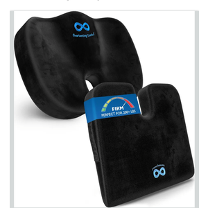 Everlasting Comfort High Density Memory Foam Wedge Cushion & Seat Cushion – Premium Support for Tailbone & Lower Back Pain – Ideal for Office Chairs, Cars