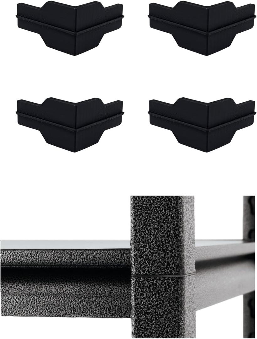 Whalen Post Insert Corner Connector for Shelving Costco (4 PCS), Black