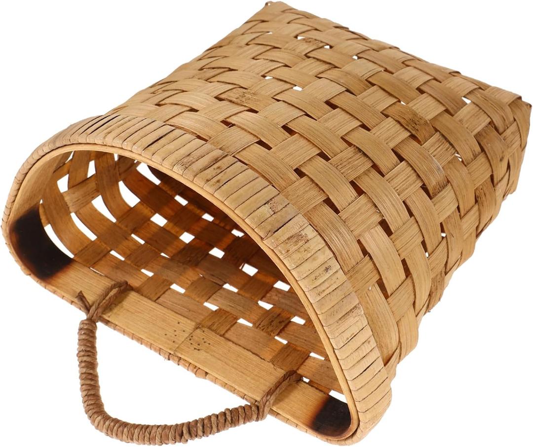 Zerodeko Efficient Wall Hanging Vegetable Baskets Seagrass Storage Basket for Kitchen