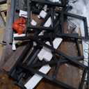 DWVO 3-Pieces Dining Room Table Set for 4 People 63" Large Dining Table with 2 Benches Rectangle Industrial Kitchen Table for 4 with Metal Frame & 2 Storage Shelves for Small Space Kitchen Brown