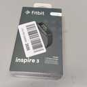 Fitbit Inspire 3 Health &-Fitness-Tracker with Stress Management, Workout Intensity, Sleep Tracking, 24/7 Heart Rate and more, Midnight Zen/Black One Size (S & L Bands Included)