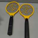 2 Pack Electric Fly Swatter, Bug Zapper Racket for Indoor Pest Control, Handheld Insect Killer Bat Battery Powered Electric Mosquito Swatter for Outdoor and Home