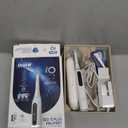 Oral-B Rechargeable Electric Toothbrush, iO5 Limited Deep Clean & Whiten, 5 Cleaning Modes, Visual Pressure Sensor to Protect Gums, Travel Case, 3 Brush Heads, White (1 Count (Pack of 1))