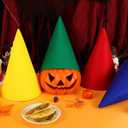 Beaupretty 4Pcs Felt Cone Gnome Hats Christmas Dwarf Hats for Halloween Birthday Party Cosplay Costume Accessory