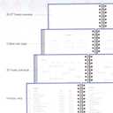 2 x And Per Se 2026 Planner with Pattern, A4 Size-Daily, Weekly & 18-Monthly Planner, Daily Schedule, Monthly Tabs, 100 GSM Thick Paper(Bowknot Pattern) (Blue)