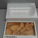 Sourdough Starter Warmer with Glass Dome, Precise 1F Thermostat Control (70-100F), Sourdough Warmer and Dome for Home Baking,24h Timer Auto Warming On/Off Sourdough Warming MatWhite