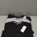 Liberty Pro mens Dry Fit V Neck Short Sleeve T Shirts T-Shirt , 3 Pack, Size-L