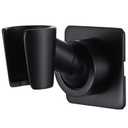 Shower Head Holder All Meta lHandheld Shower Wand Bracket Adhesive Shower Wall Mount Holder Brass Shower Spray Holder Black, Drill Free Glue Installation Item Depth 19.8