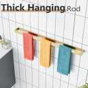 KOKOSIRI Towel Bar Brushed Gold Bath Towel Holder 32 Inch Kitchen Towel Hanger Rack Stainless Steel Bathroom Hardware Wall Mounted, 1 Pack B4008BG-L32