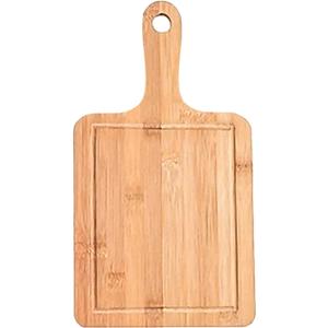 Bamboo Cutting Board,Meat Chopping Boards,Pizza Peel Paddle with Handle for Homemade Baking Pizza Bread Cake Fruit Vegetables (Large square -Board)
