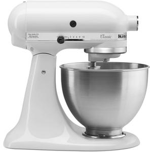 KitchenAid Classic Series 4.5 Quart Tilt-Head Stand Mixer K45SS, White