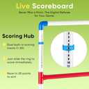 OLIXIS Ladder Ball Set for All Ages, Bolas, Scoreboards & Carry Bag, White | All-ages family fun for any occasion. Sturdy frame, easy setup, built-in scoring, lightweight & portable.