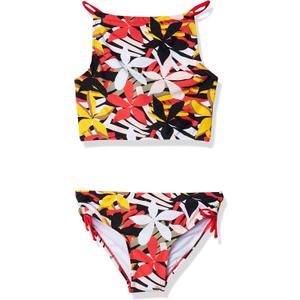 Kanu Surf Girls Daisy UPF 50 Beach Sport Halter Tankini 2-Piece Swimsuit