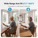 Blood Pressure Monitor for Home Use, No-Wrap Auto-Fit Design
