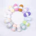 3PCS 3.5oz Chenille Yarn for Blankets Amigurumi: Soft Velvet Baby Yarn Blanket Knitting and Crocheting Bulky 5# Yarn 3 Skeins of 100g (Sand)