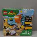 LEGO DUPLO Town Truck & Tracked Excavator Toddler Building Blocks - Learning & Education Construction Toys for Preschool - Birthday Gift for 2-3 Year Old Boys & Girls - 10931