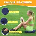 2 Pcs Stadium Seat Cushions Water-Repellent Bleacher Seat Cushions Indoor & Outdoor Seat Cushion for Bleachers Portable Stadium Cushion for Sports Events, Office Chairs, Beaches (Dark Blue)