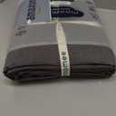 MooMee Bedding Duvet Cover Set 100% Washed Cotton Linen Like Textured Breathable Durable Soft Comfy (Heathered Dark Grey, Queen 90"x90")