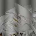 Lyrow 36 Pcs Champagne Ivory Long Satin Ribbon Bows for Wedding Valentine Candlestick Chairs Hair Bows for Women Bridal Baby Shower Backdrop Wine Glass DIY Birthday Party Table Decor(19.7" x 5.28") (Brown, Beige)