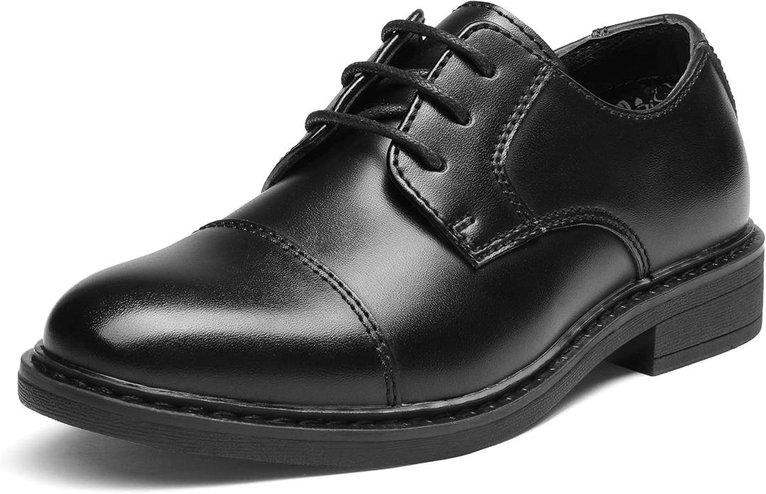 Bruno Marc Boys Dress Oxford Formal Shoes (5 Big Kid, Black)