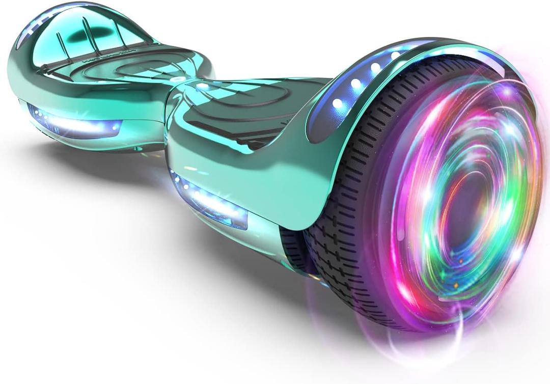 Hoverboard Certified HS2.01 Bluetooth Flash Wheel with LED Light Self Balancing Wheel Electric Scooter (Turquoise)