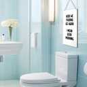 Funny Sign for Front Door, Here We Go Again I Mean Good Morning Wooden Plaque Signs Wall Hanging for Home Office Porch Decorations, Funny Door Signs, 8x10 Inch