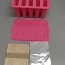 Homemade Popsicles Molds, Food Grade Popsicle Molds for Kids, 10 Cavity Non-BPA Silicone Ice Pop Maker, Reusable Silicone Popsicle Molds with 50 Stick, 50 Bags, Funnel (Pink)