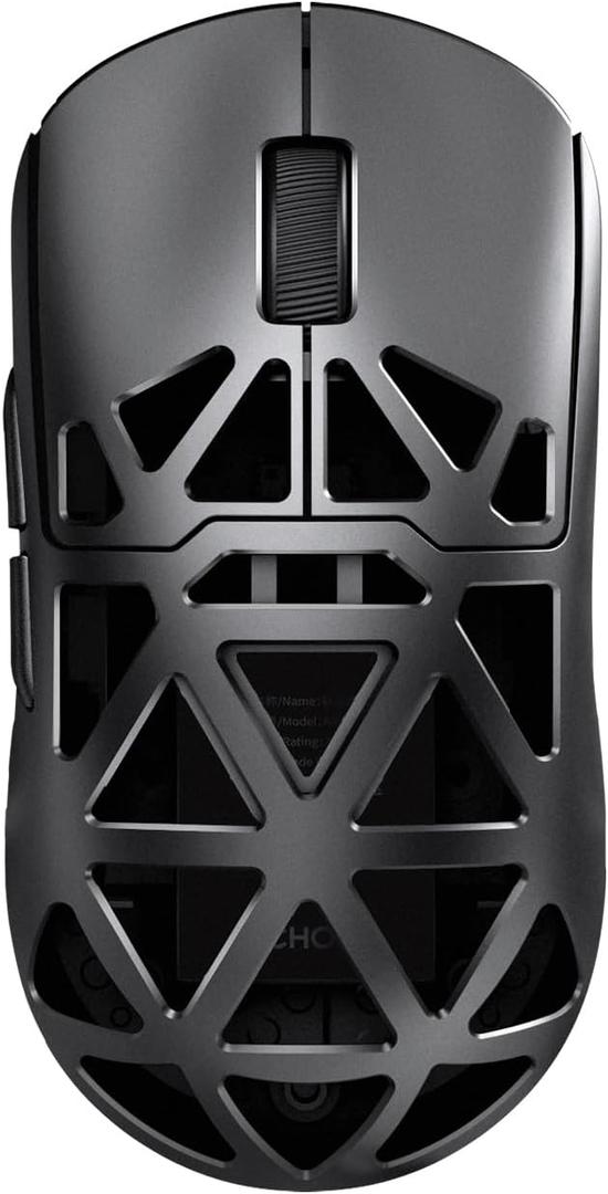 MCHOSE AX5 Wireless Gaming Mouse, 4KHz Polling Rate Focus PAW 3395 Optical Sensor - 26,000 DPI, 49g Ultra-Lightweight - 75 Hr Battery, Magnesium Alloy Mice - Black
